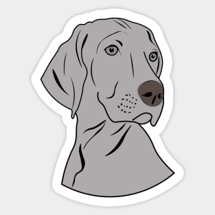 Weimaraner Dog Puppy Love Sticker